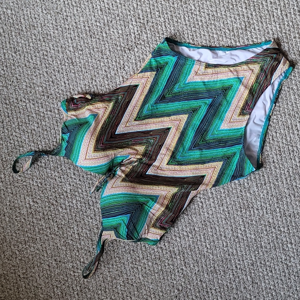 Atlantic beach green one piece swimsuit size M